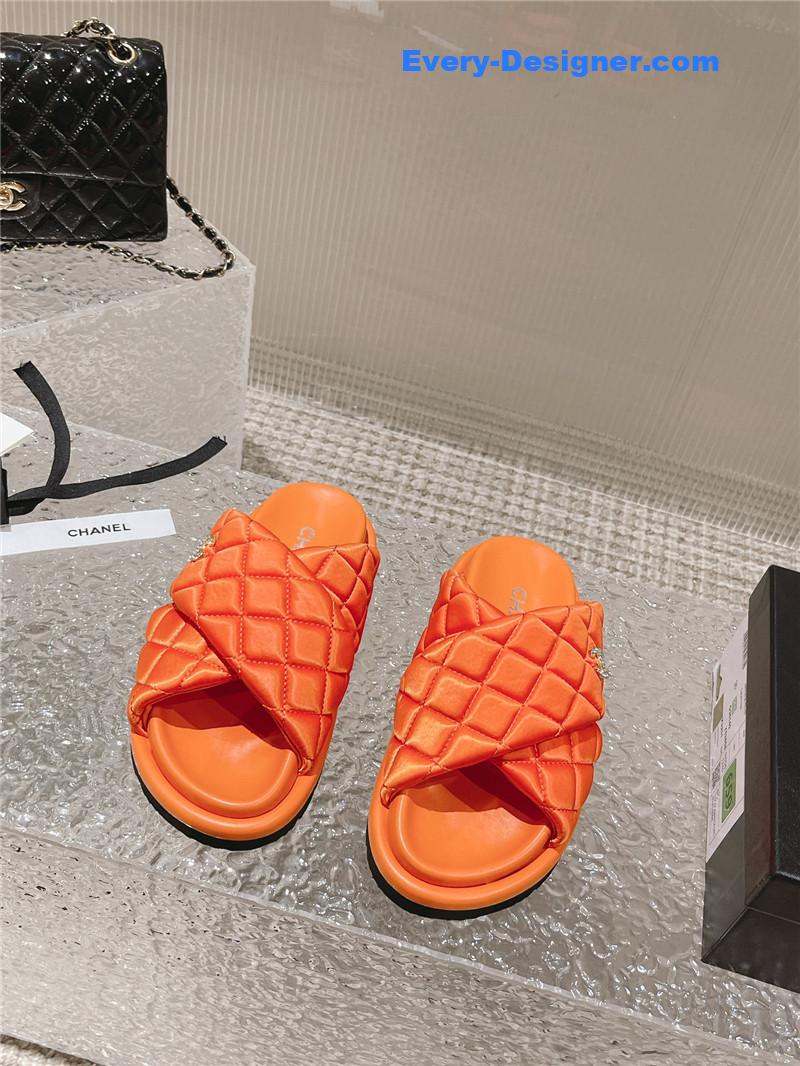 CC Lingge Velcro Thick Bottom Bread Lazy Slippers