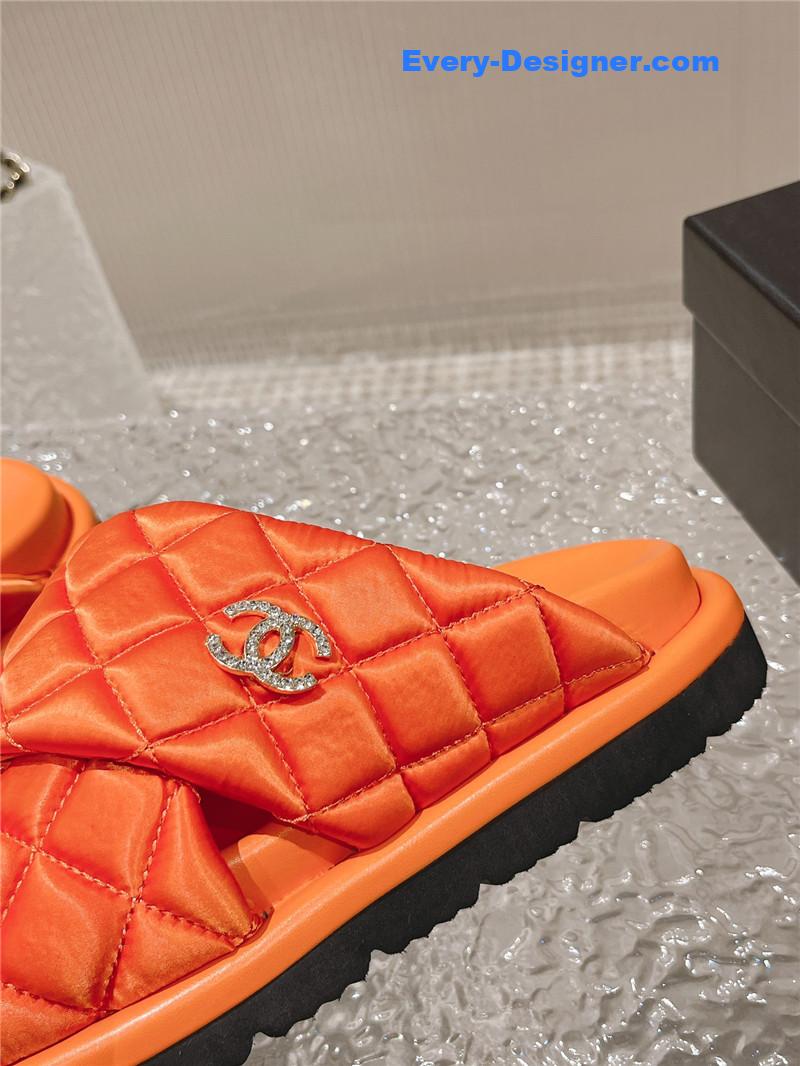 CC Lingge Velcro Thick Bottom Bread Lazy Slippers