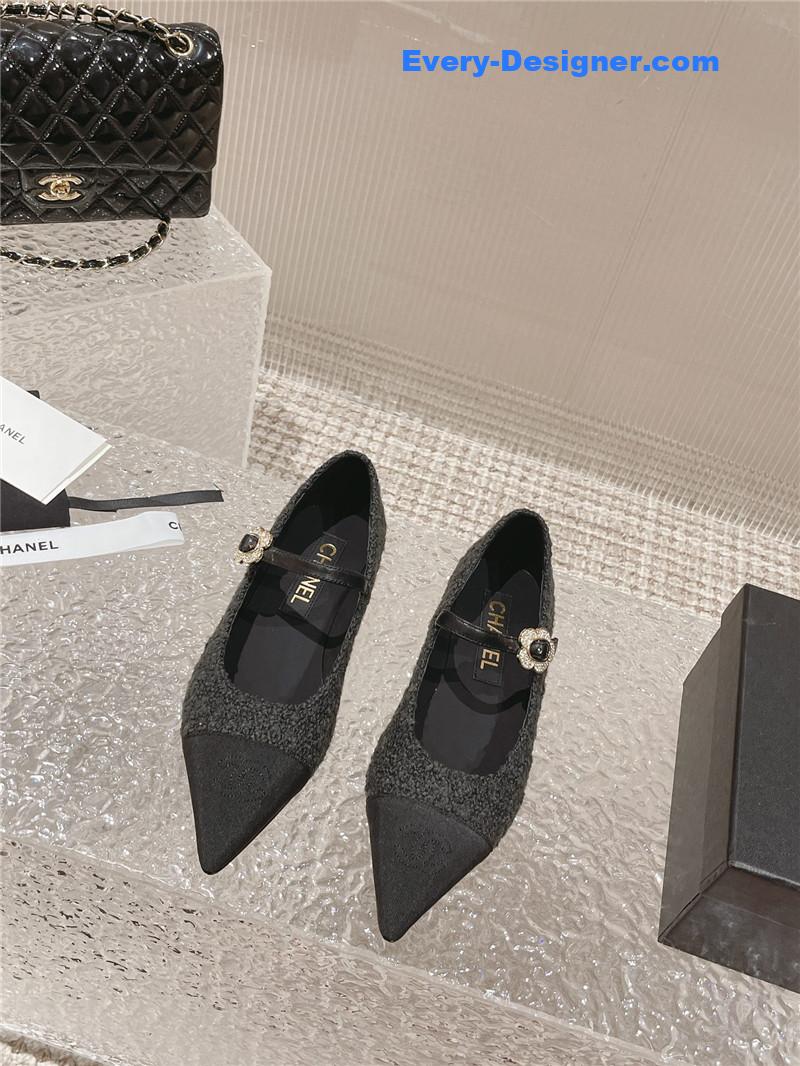 CC new sunflower buckle Mary Jane shoes