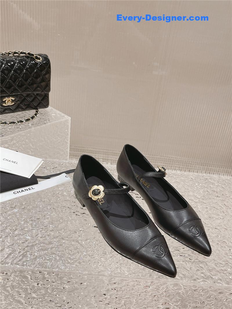 CC new sunflower buckle Mary Jane shoes