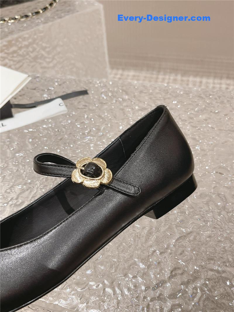 CC new sunflower buckle Mary Jane shoes