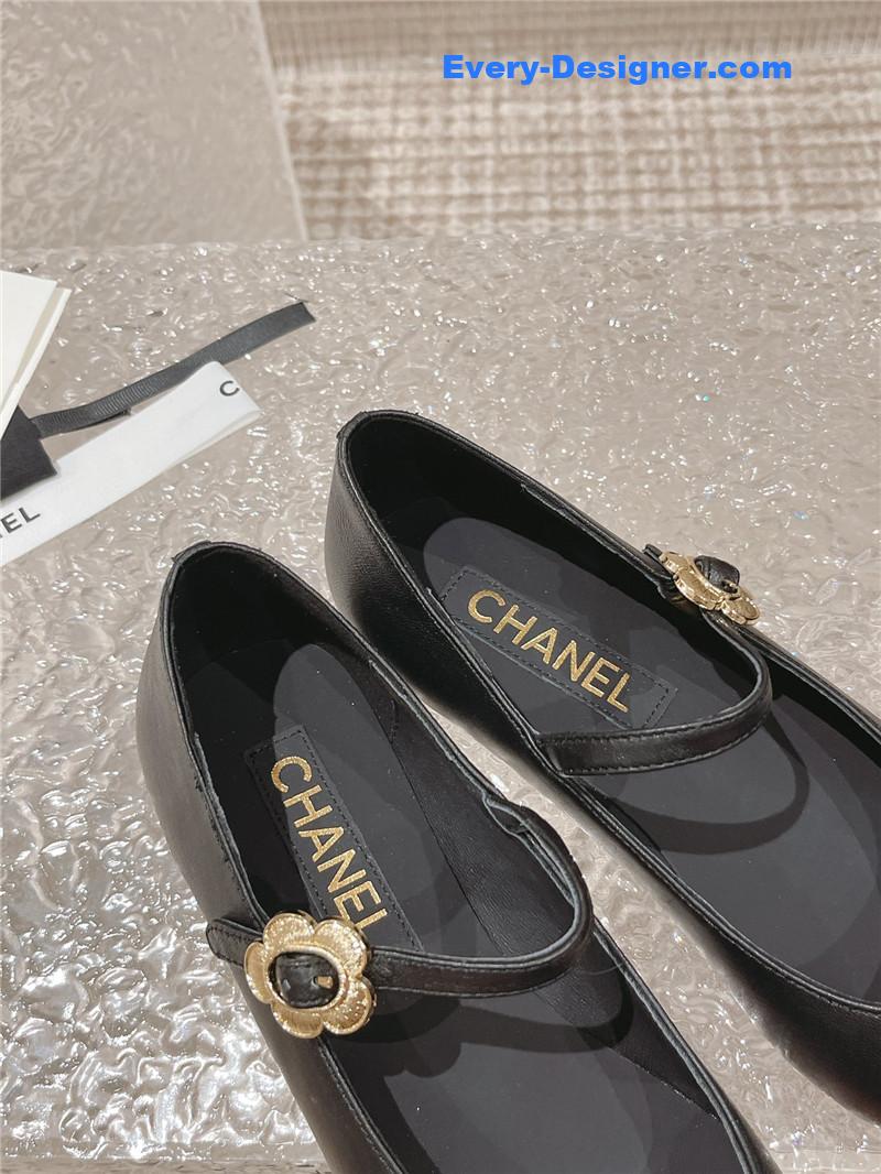 CC new sunflower buckle Mary Jane shoes