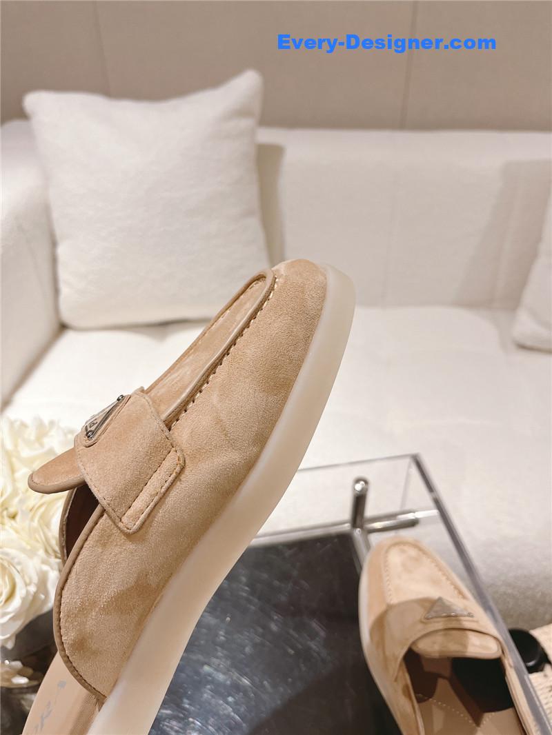 Pra*a suede sabots mules