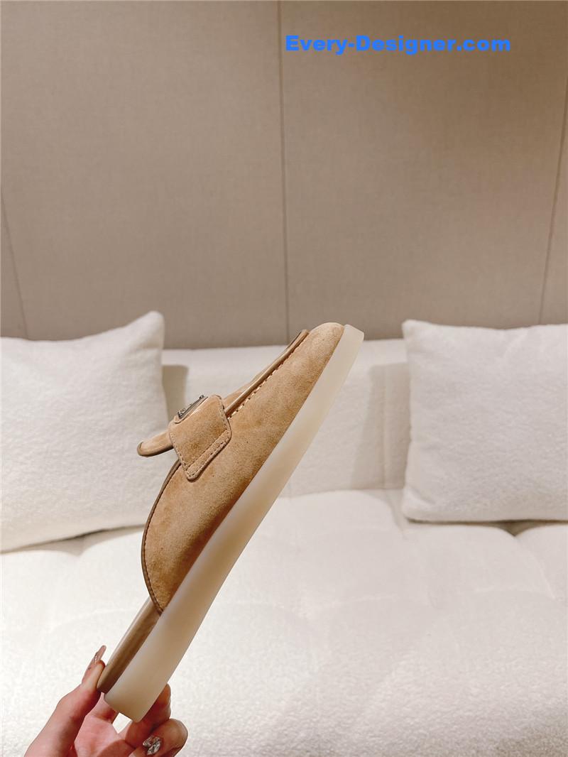 Pra*a suede sabots mules