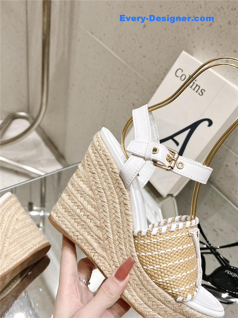 l0vis Vvtt0n lv straw platform sandals