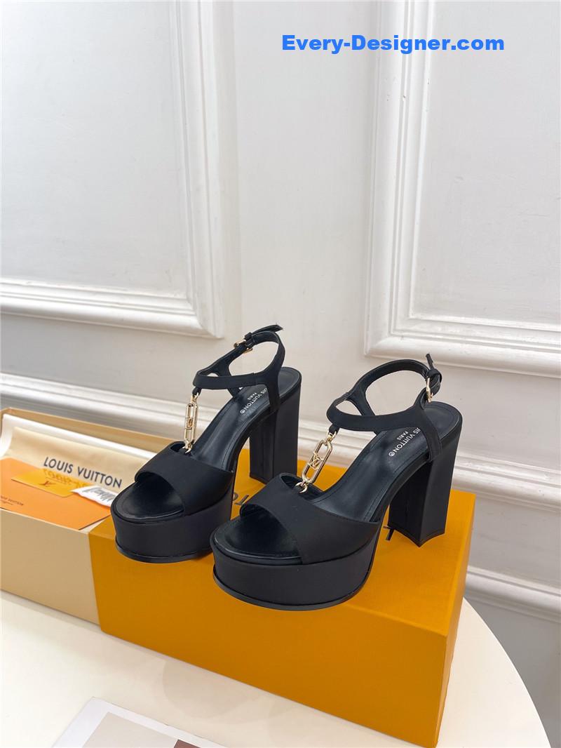Louis Vuitton Black Shake Platform Sandal