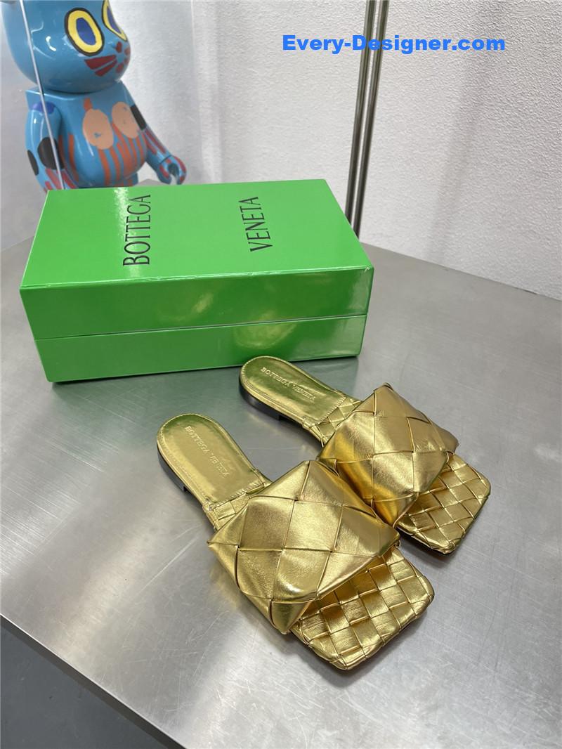 Bottega Veneta spring summer flat large woven slippers