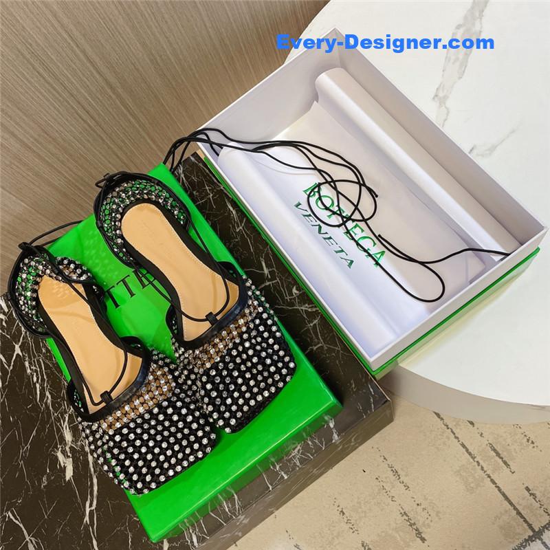 Bottega Veneta diamond mesh sandals