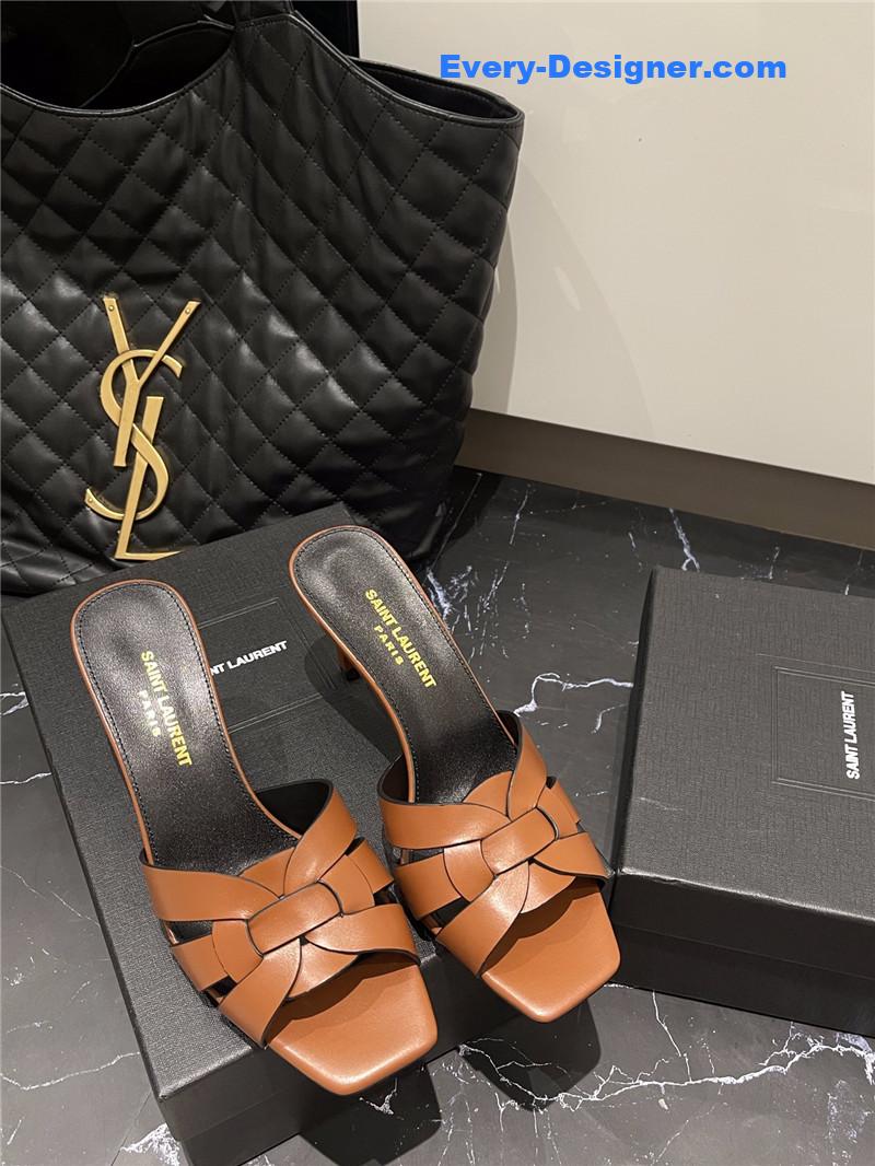 YSL new woven slippers