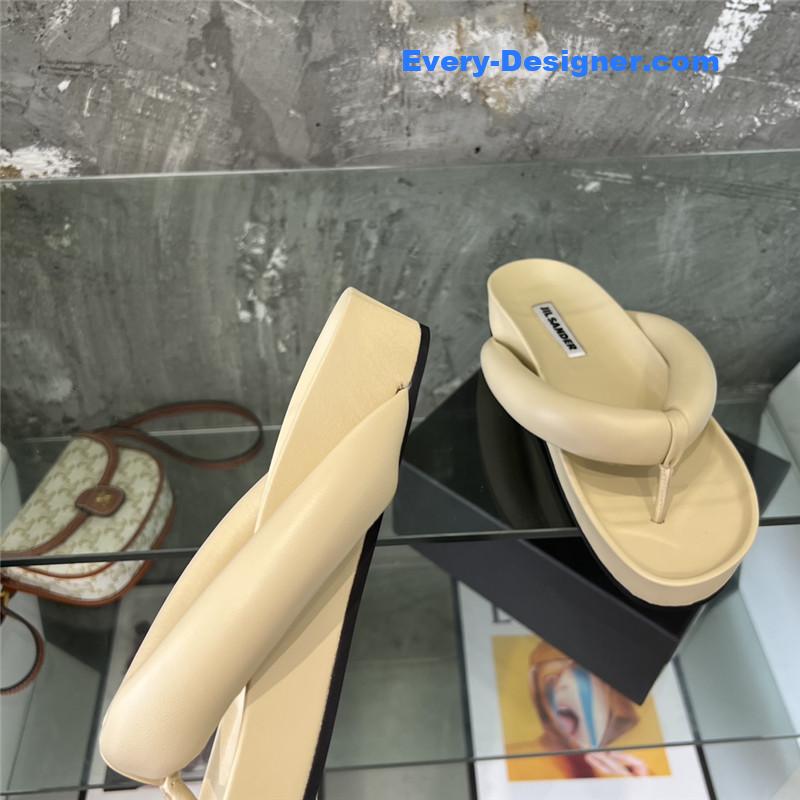 Jil Sander Off-White Oversize Strap Sandals