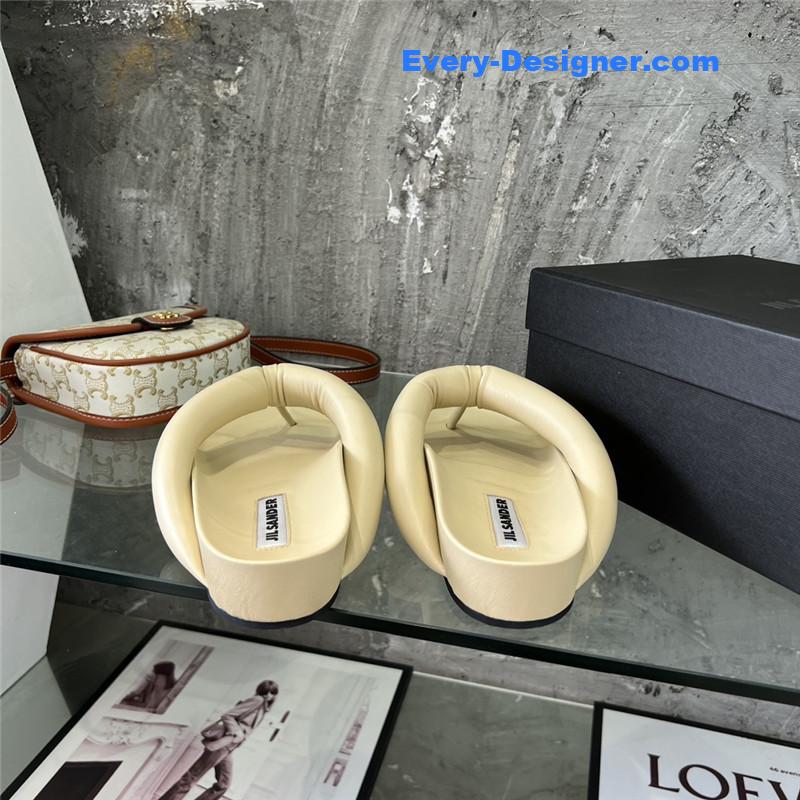 Jil Sander Off-White Oversize Strap Sandals