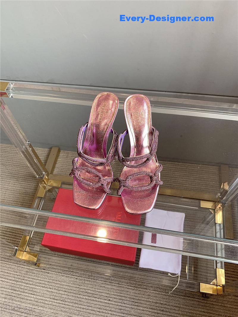 Va1e*ntin0 sequined crystal women sandals