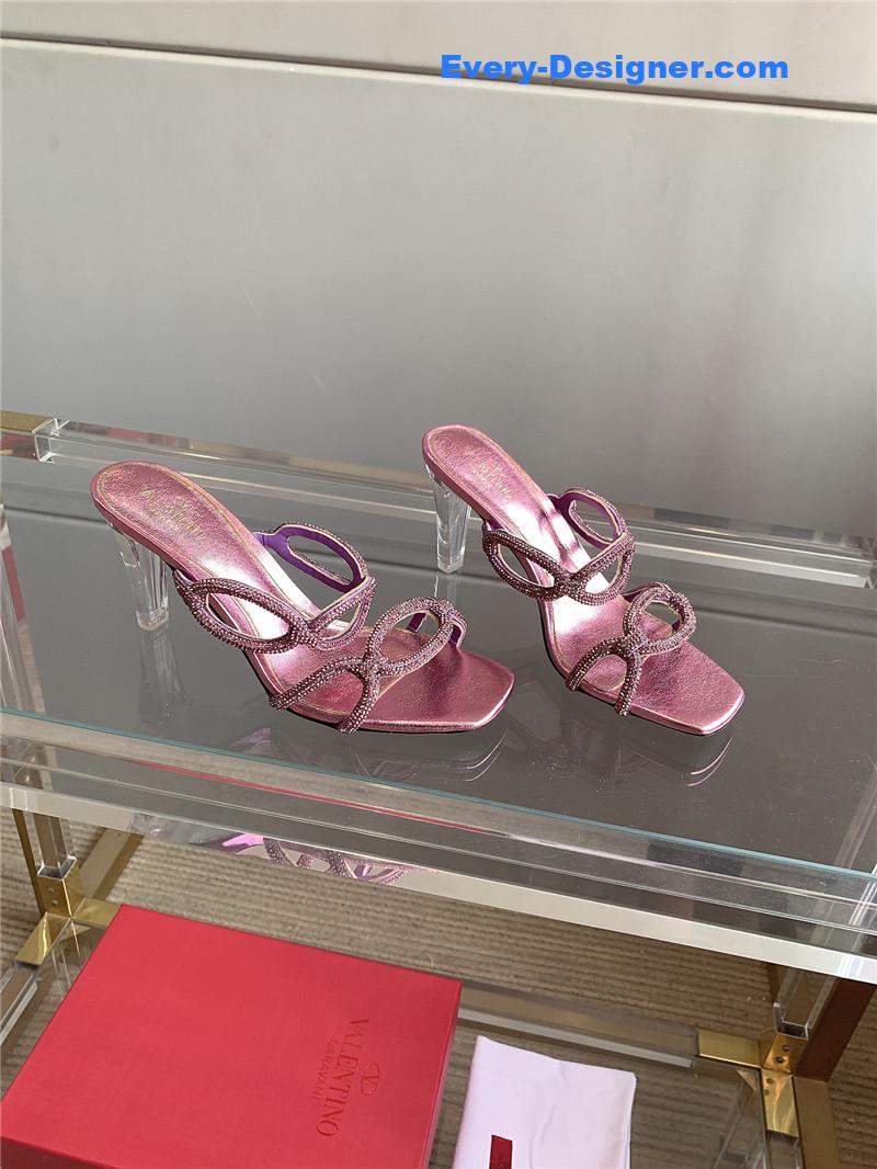 Valentino Sequined Crystal Women Sandals