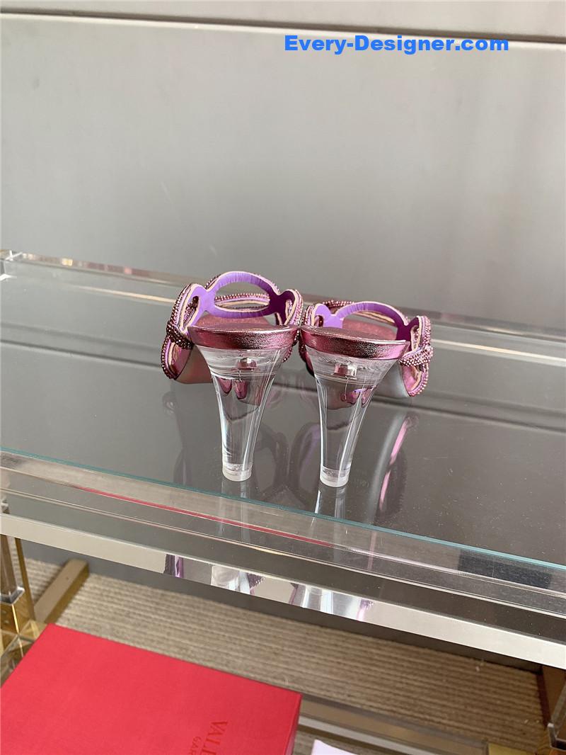 Va1e*ntin0 sequined crystal women sandals