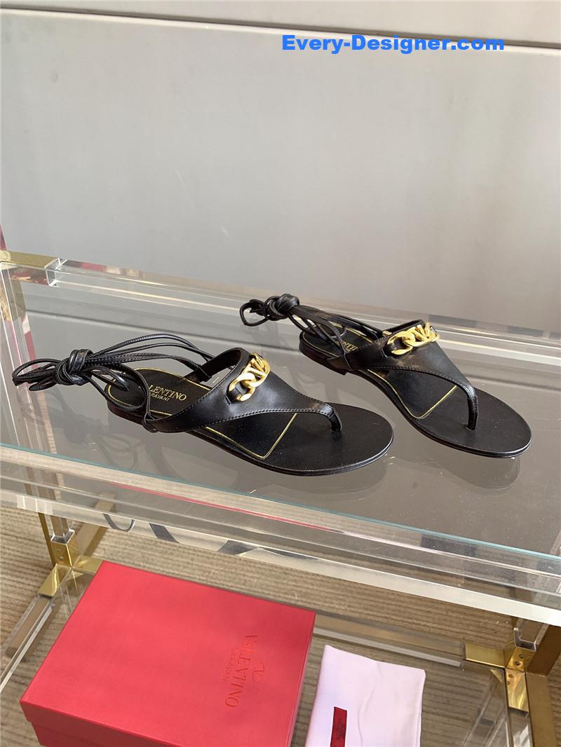 valentino new strappy flat sandals