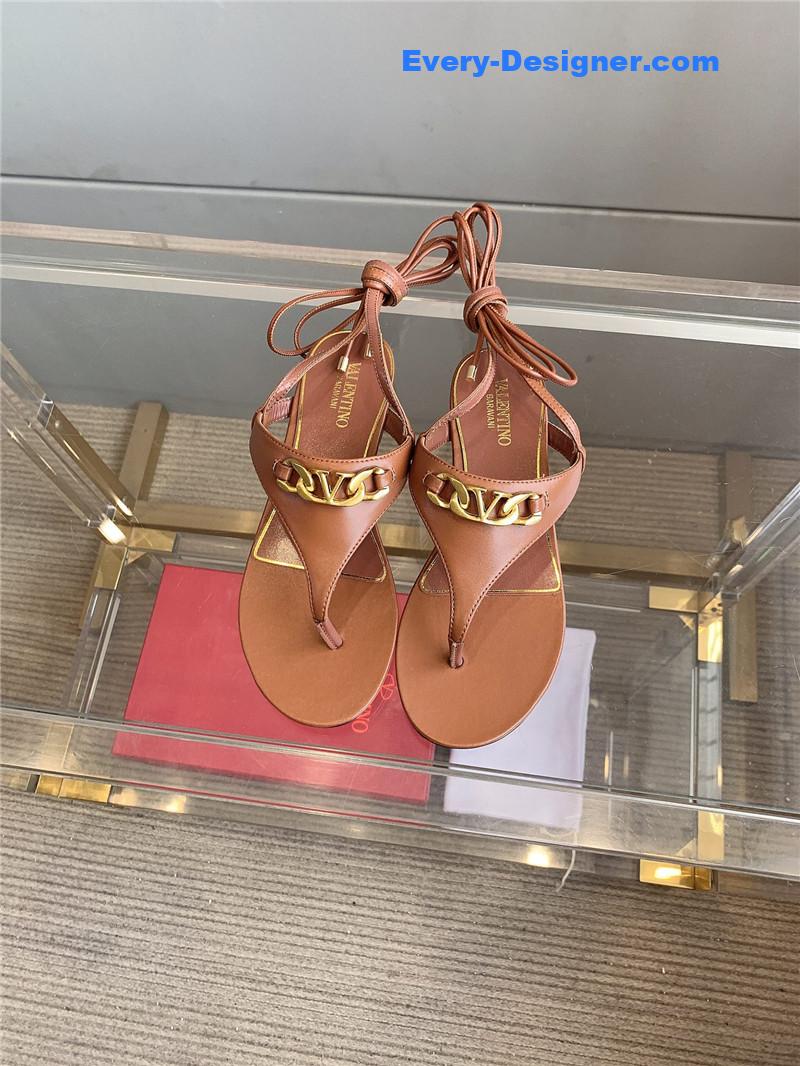 valentino new strappy flat sandals