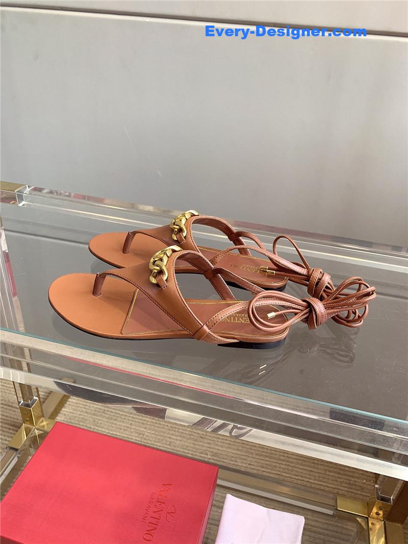 valentino new strappy flat sandals