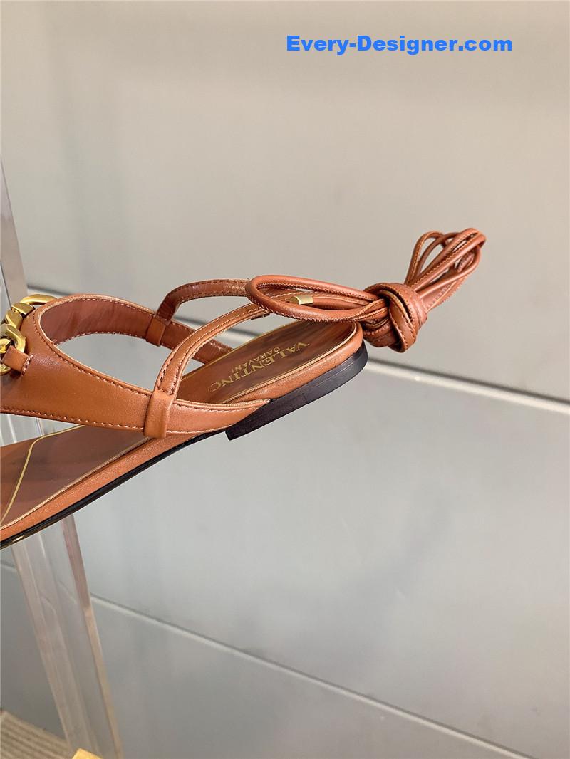 valentino new strappy flat sandals