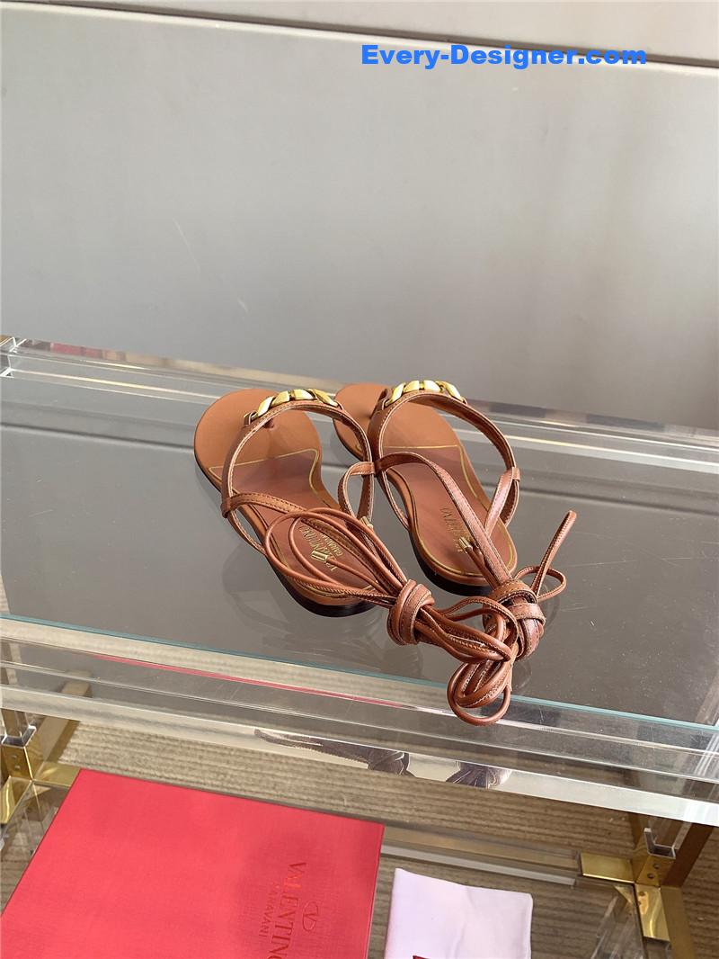 valentino new strappy flat sandals