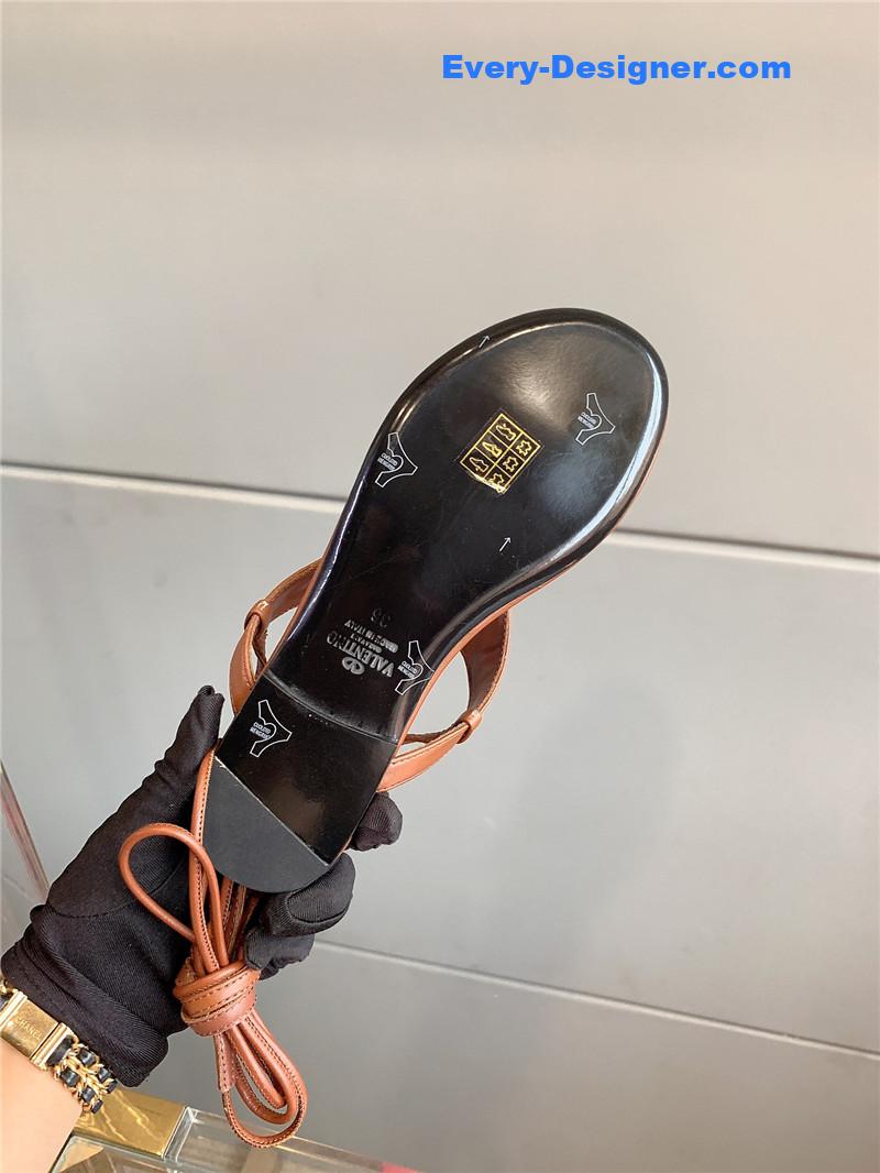 valentino new strappy flat sandals