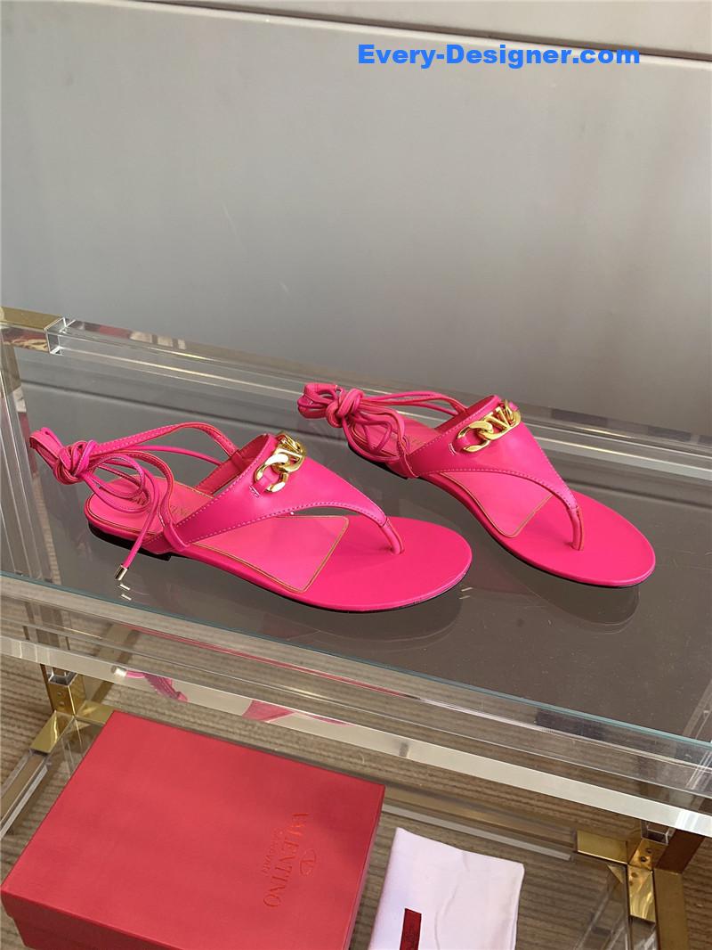 valentino new strappy flat sandals