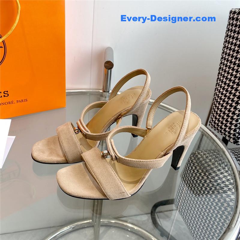 Hermes Glamor Kelly buckle high-heeled sandals