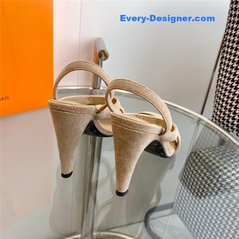 Hermes Glamor Kelly buckle high-heeled sandals