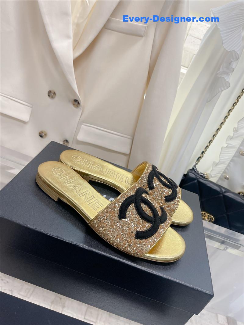 CC pure handmade lozenge car line slippers