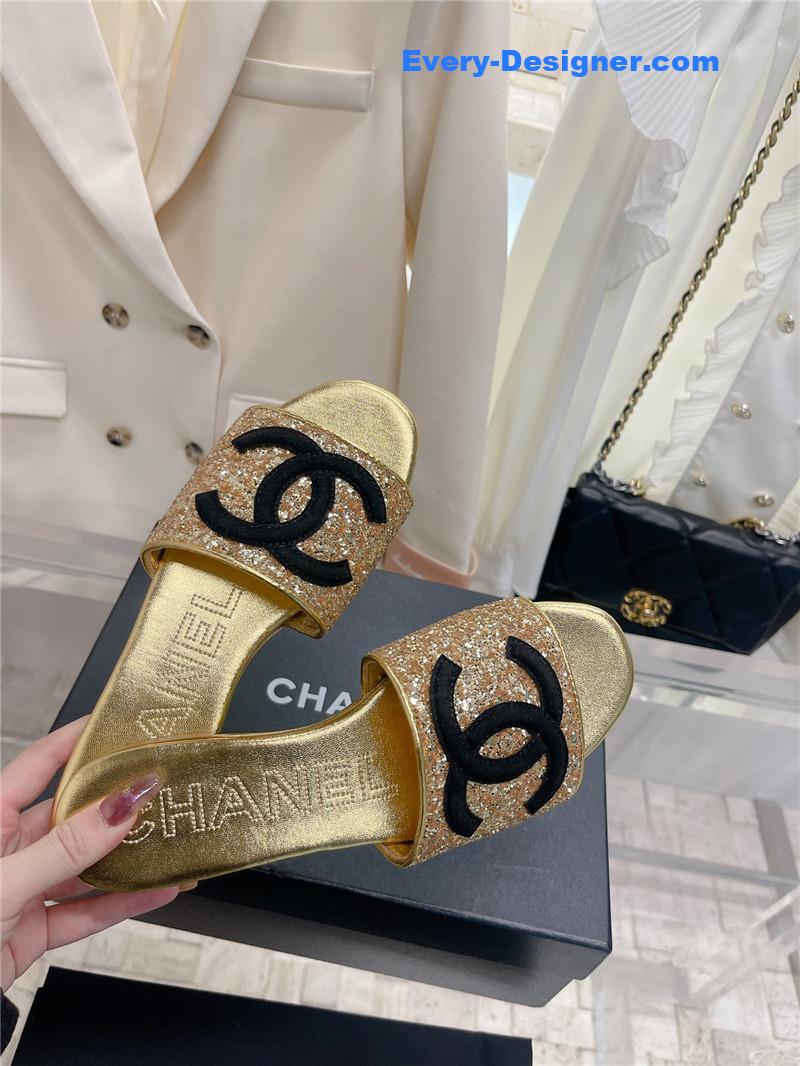 CC pure handmade lozenge car line slippers