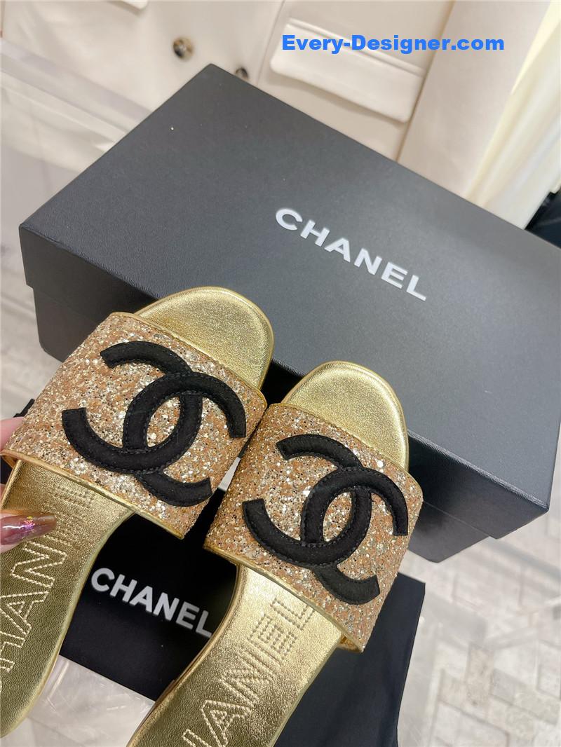 CC pure handmade lozenge car line slippers