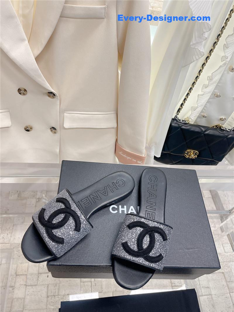 CC pure handmade lozenge car line slippers