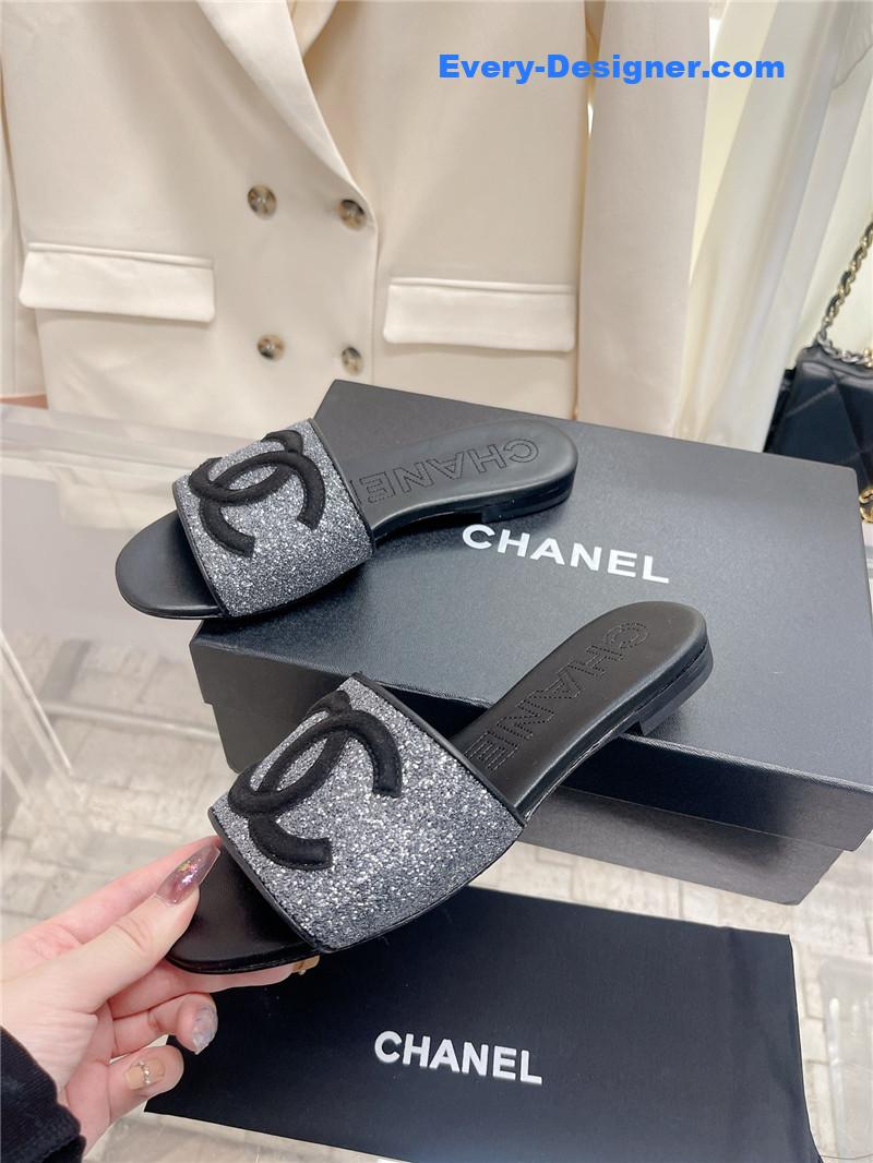 CC pure handmade lozenge car line slippers