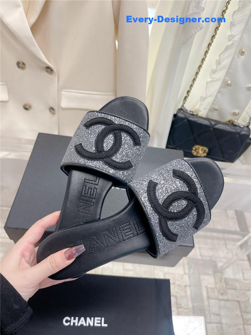 CC pure handmade lozenge car line slippers