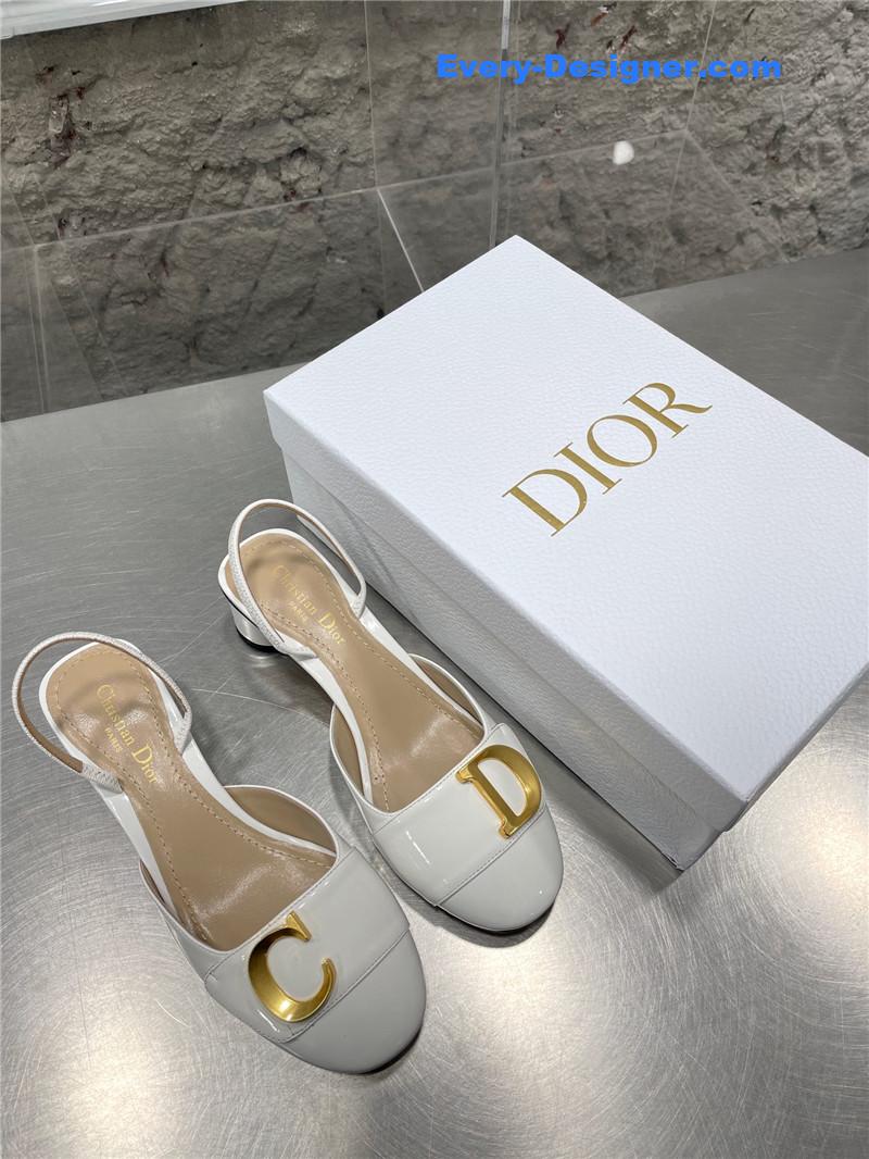 Dior new Baotou chunky heel sandals