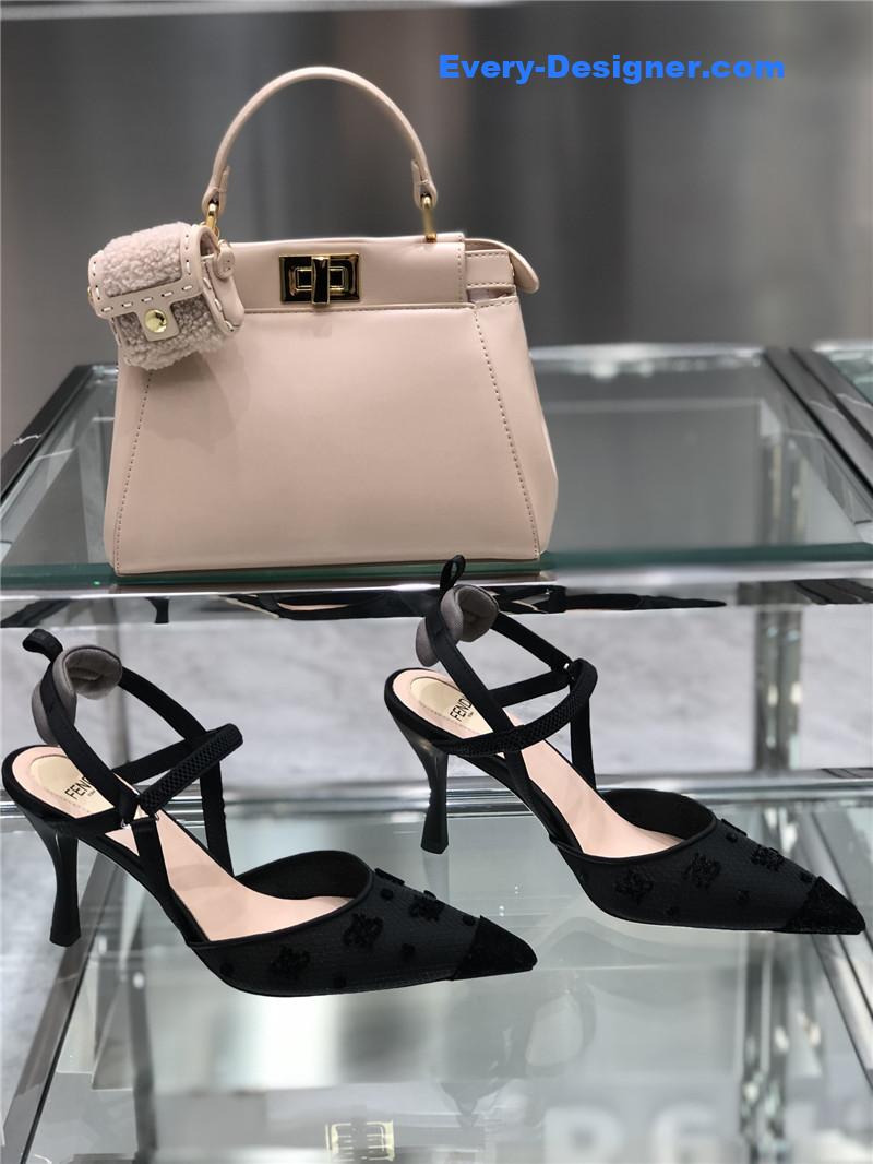 F**di new ff graceful streamlined colibrì slingback shoes