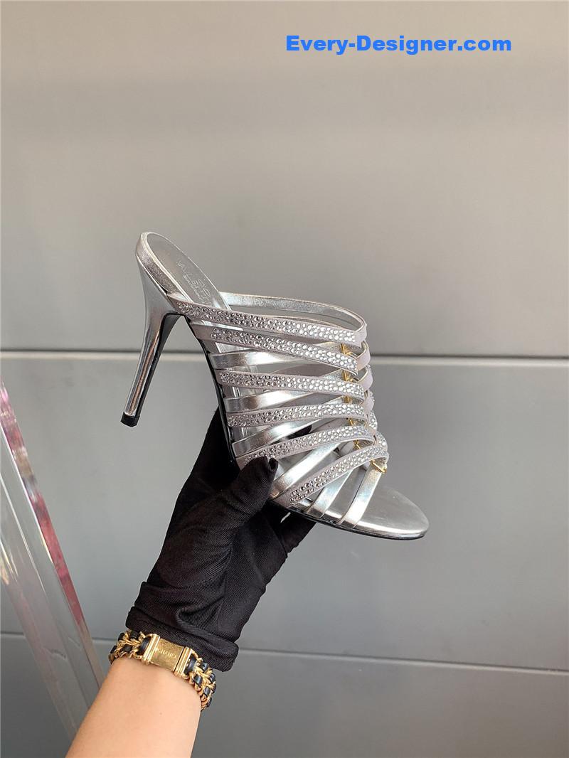 valentino summer new high heel slippers