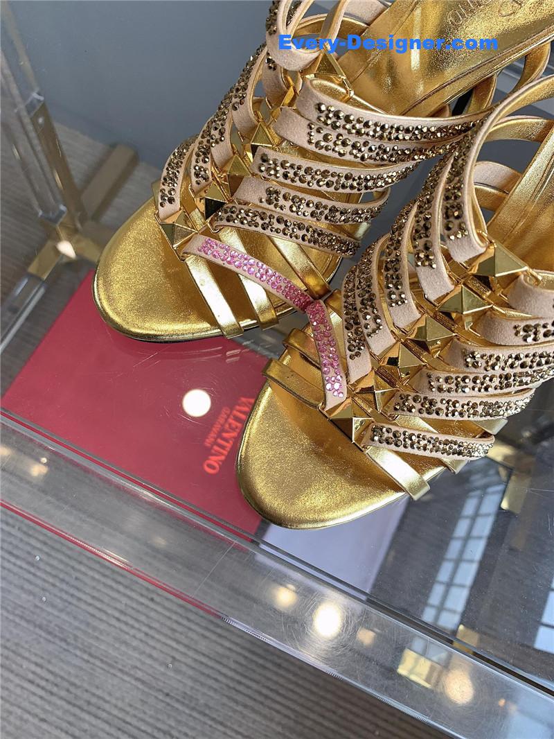 Va1e*ntin0 summer new high heel slippers