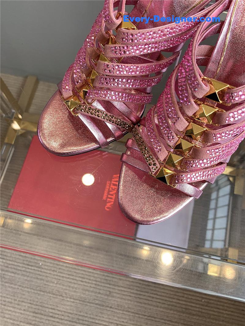 Va1e*ntin0 summer new high heel slippers