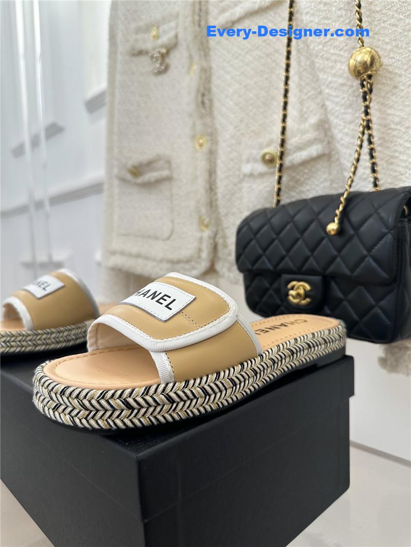 CC velcro lazy slippers