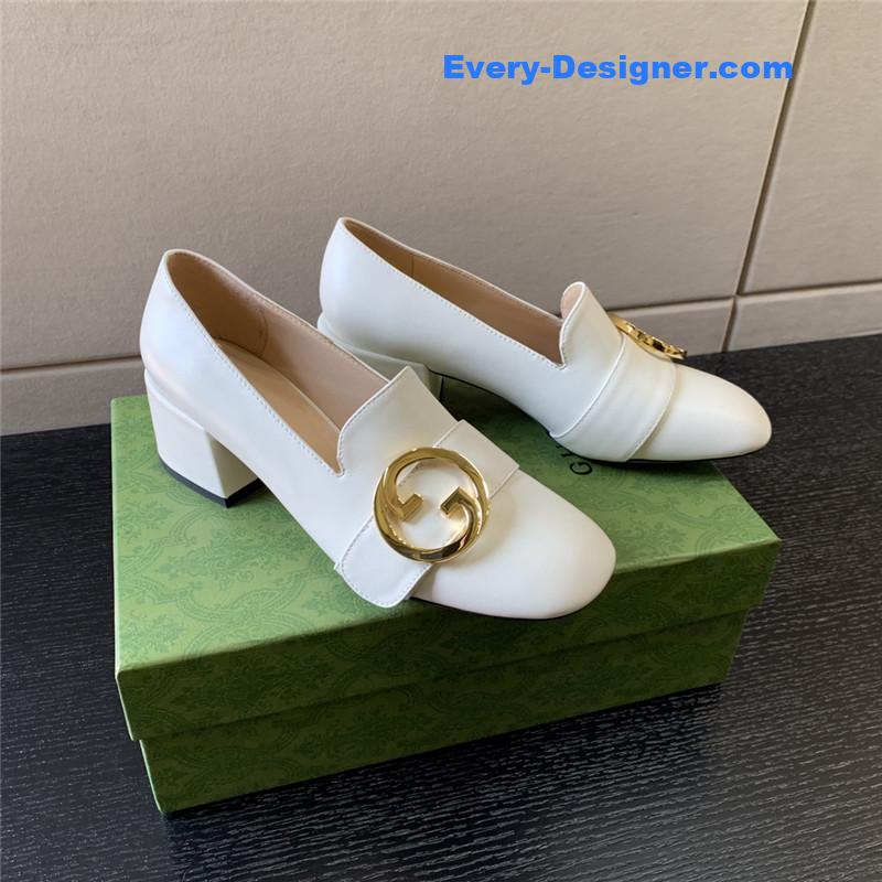 Gvc*1 retro fashion round interlocking double g logo shoes