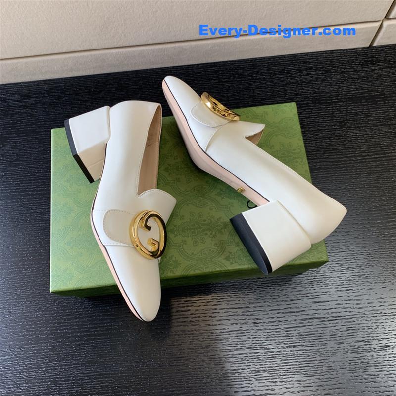 Gvc*1 retro fashion round interlocking double g logo shoes