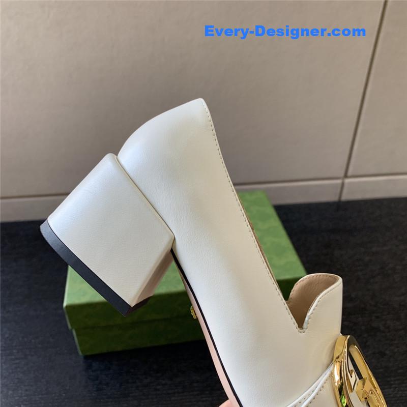 Gvc*1 retro fashion round interlocking double g logo shoes