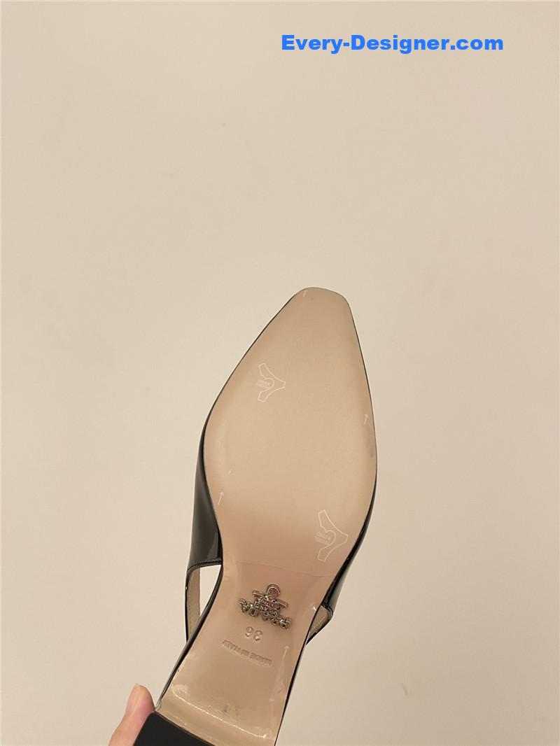 prada new vintage mid heel sandals