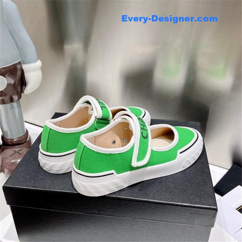 CC second-hand Velcro platform canvas shoes