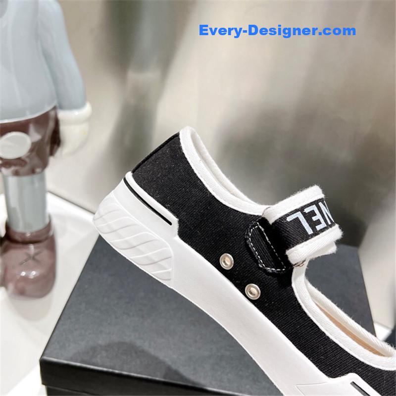 CC second-hand Velcro platform canvas shoes