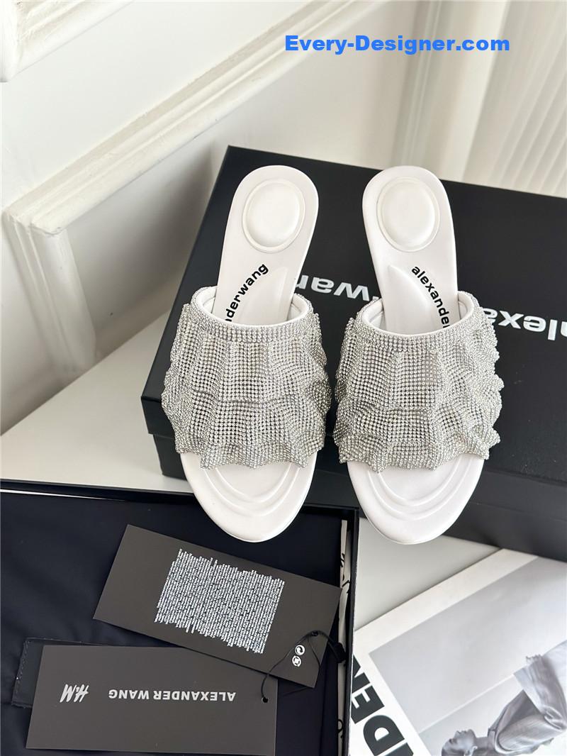 A1exa*der wang new rhinestone high-heeled slippers
