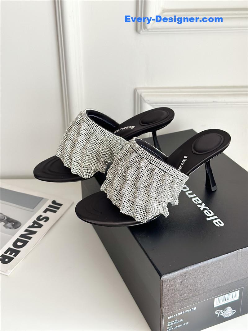 A1exa*der wang rhinestone heeled slippers
