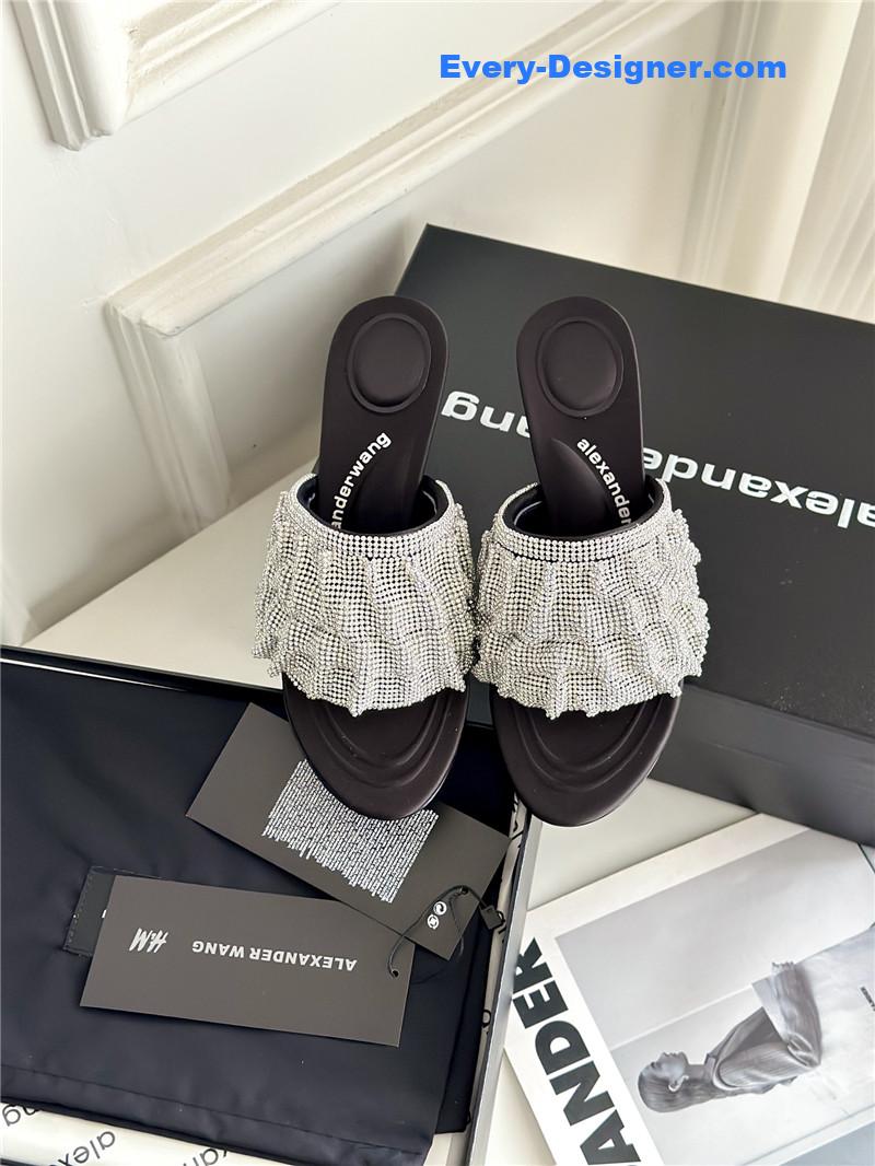 A1exa*der wang rhinestone heeled slippers