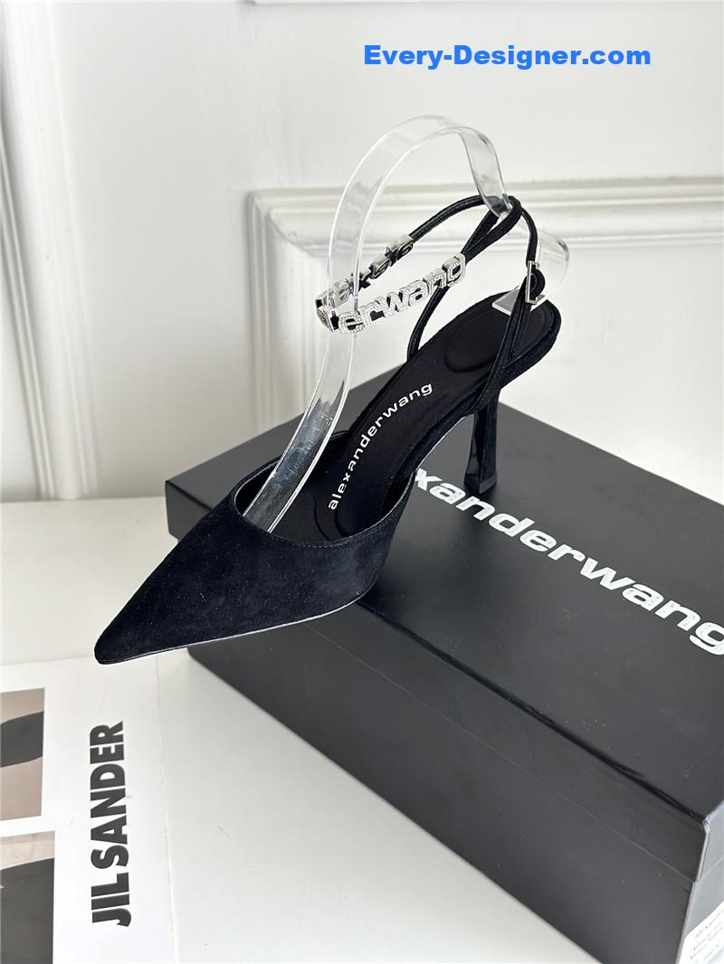 A1exa*der wang letter rhinestone sandals