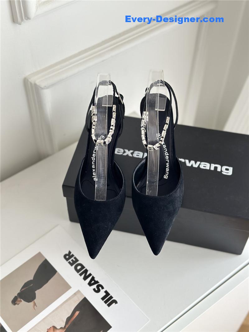 A1exa*der wang letter rhinestone sandals
